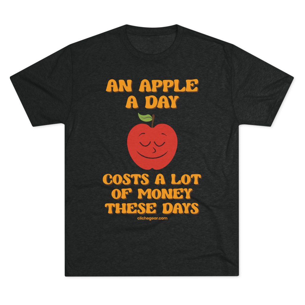 Cliché Gear - An Apple A Day T-Shirt (Black)