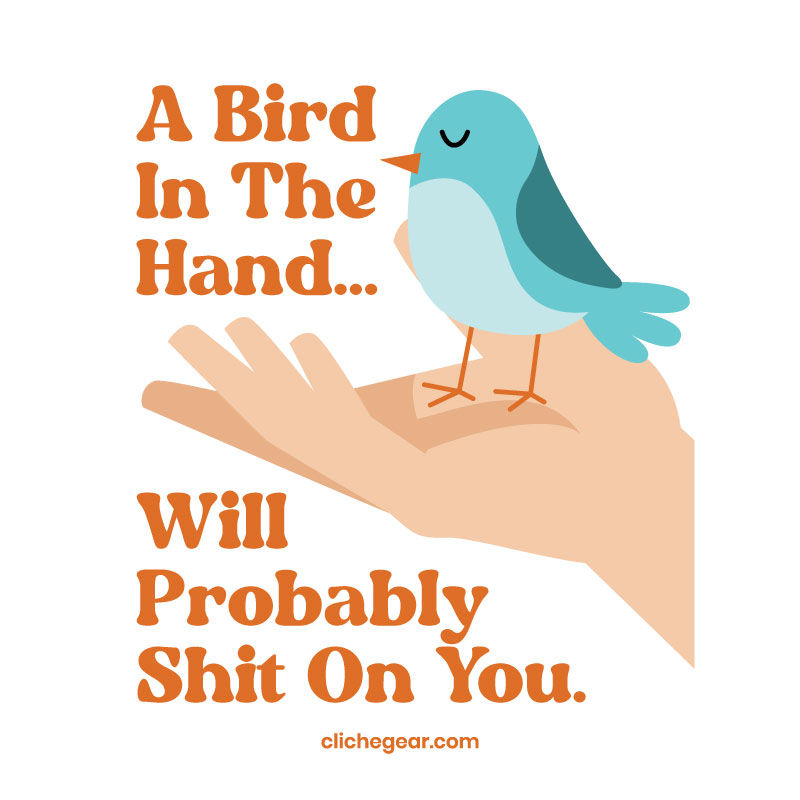 Cliché Gear - A Bird In The Hand Mug Design